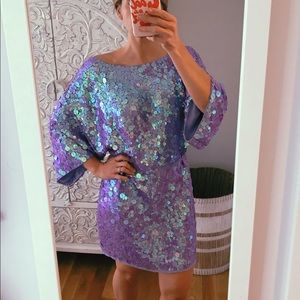 ASOS Purple Sequin Dress